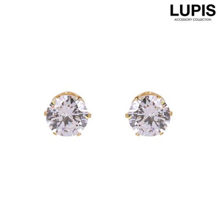 シンプルラインストーンゴールドピアス [品番：LPSA0002742]｜LUPIS（ルピス ）のレディースファッション通販｜SHOPLIST（ショップリスト）