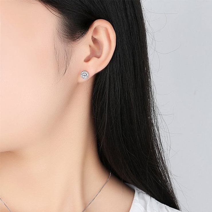 キュービックジルコニアラウンドパヴェピアス【LACORDE】 | LACORDE  | 詳細画像2 