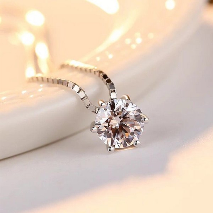 ソリティアキュービックジルコニアネックレス【LACORDE】 | LACORDE  | 詳細画像4 