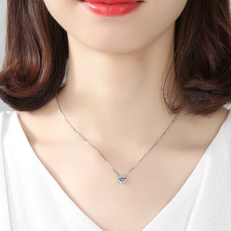 ソリティアキュービックジルコニアネックレス【LACORDE】 | LACORDE  | 詳細画像5 