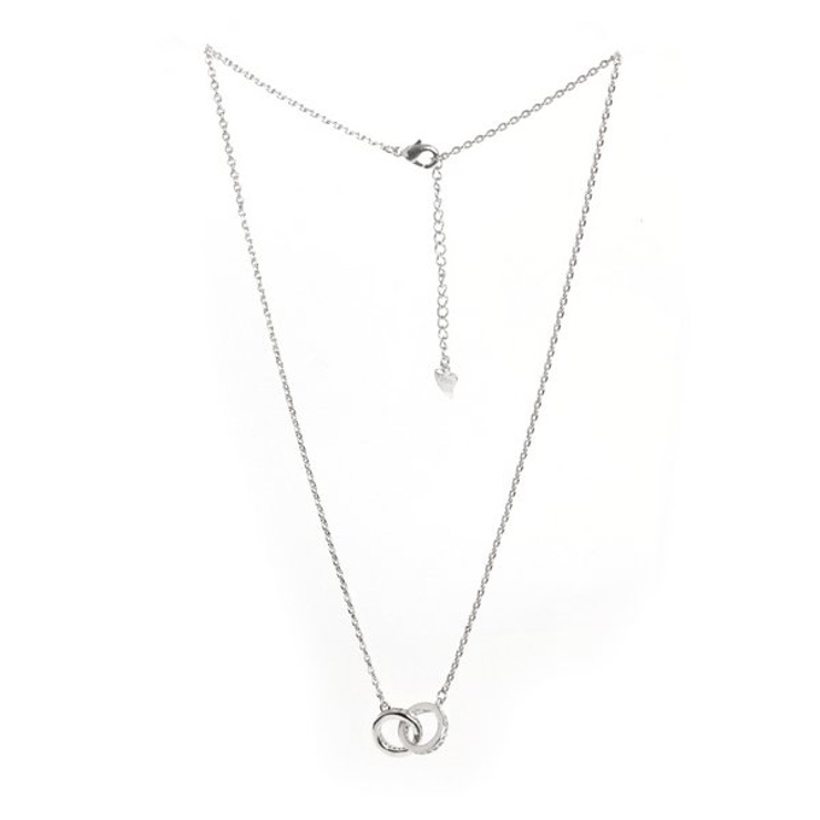 ツインリングネックレス 【キュービックジルコニア CZ | LACORDE  | 詳細画像3 