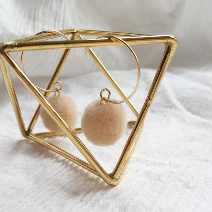 ポンポンハーフフープピアス【アクセサリー アクセ レディース | LUPIS | 詳細画像5 