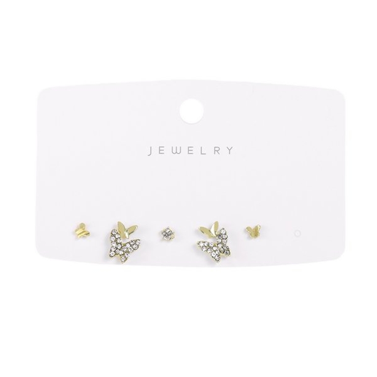 ゴールド | バタフライピアスセット 【シルバー925ポスト S925ポスト | LUPIS