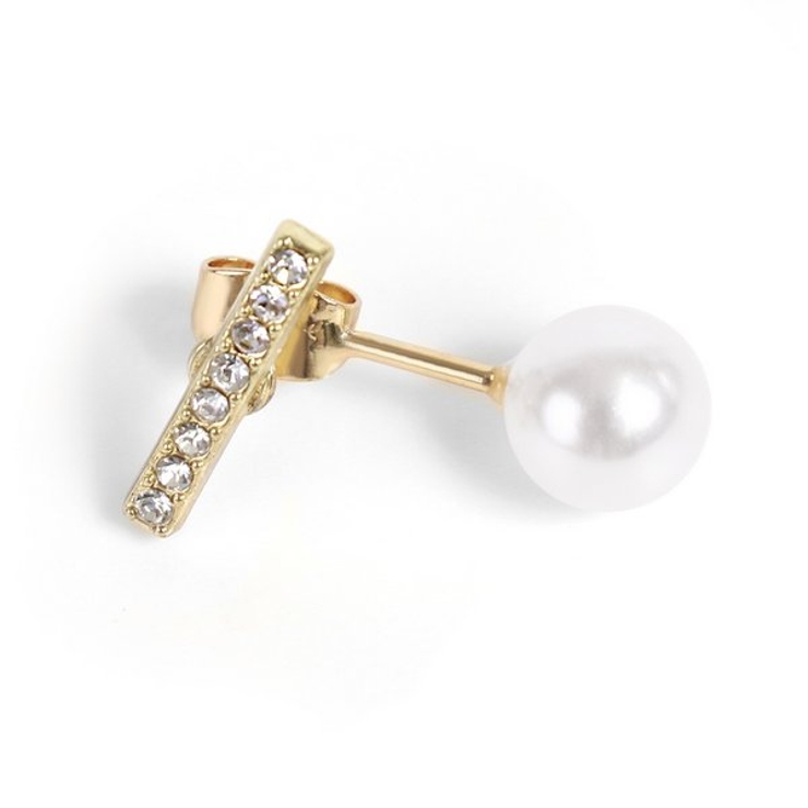 バー×パールバックキャッチピアス  | LUPIS | 詳細画像5 