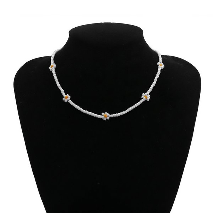 フラワービーズチョーカーネックレス 【チョーカー フラワー | LUPIS | 詳細画像5 