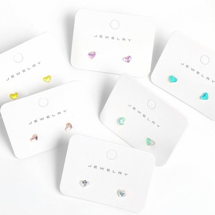 クリアカラープチハートピアス【小さめ S925ポスト】 | LUPIS | 詳細画像2 