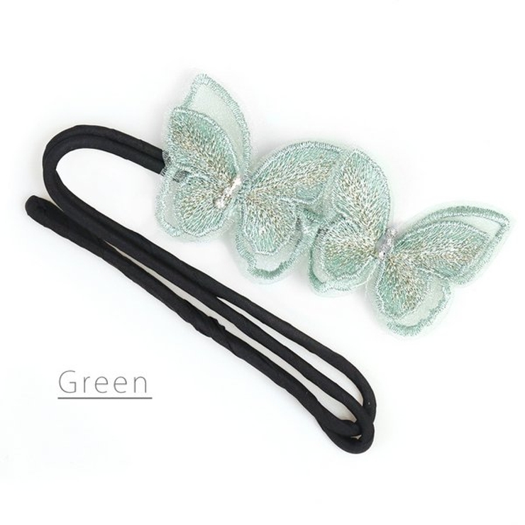 グリーン | バタフライシニヨンメーカー 【ヘアアクセサリー バタフライ | LUPIS
