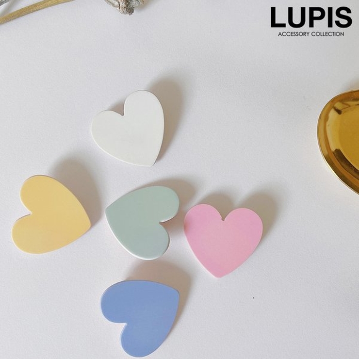 カラーハートヘアクリップ  | LUPIS | 詳細画像1 