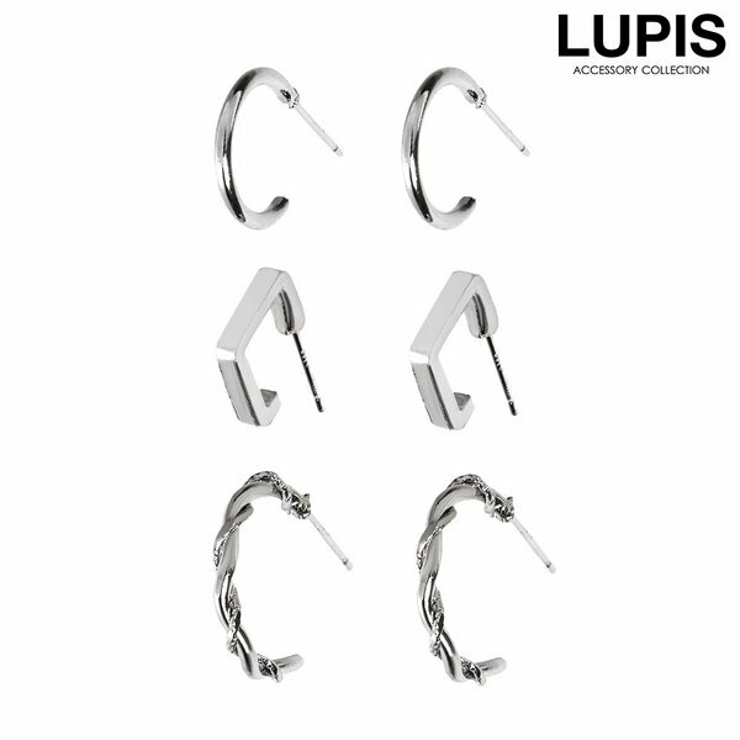 シンプルデザインプチフープピアスセット  | LUPIS | 詳細画像1 
