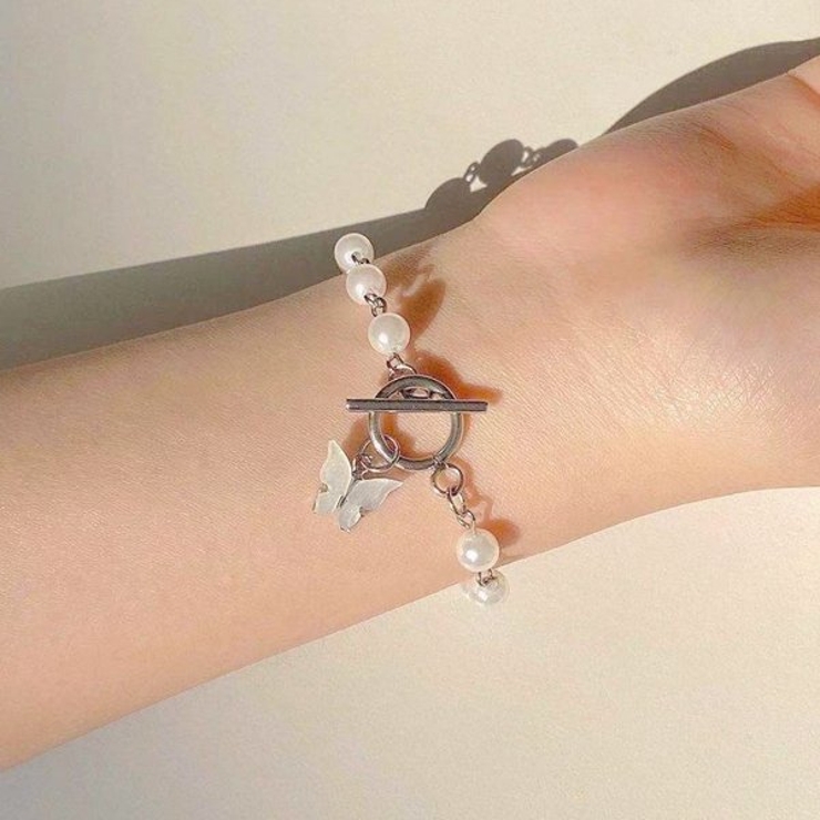 バタフライパールチェーンマンテルブレスレット 【ブレスレット レディース | LUPIS | 詳細画像2 