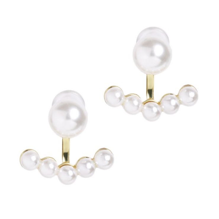 カーブラインバックキャッチパールピアス 【シルバー925ポスト S925ポスト | LUPIS | 詳細画像3 