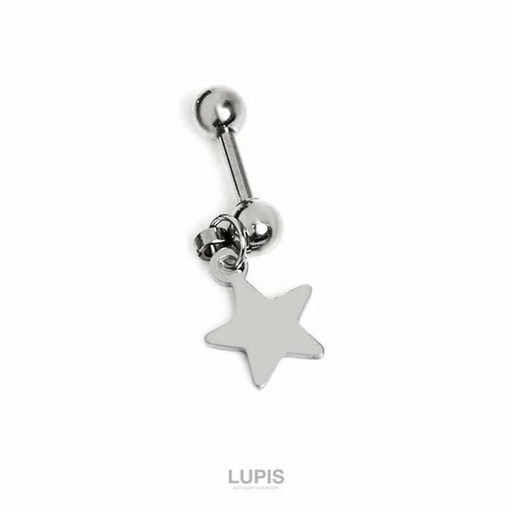 スター | ≪16G≫シンプルメタルチャームストレートバーベルボディピアス 【プチプラ 31… | LUPIS