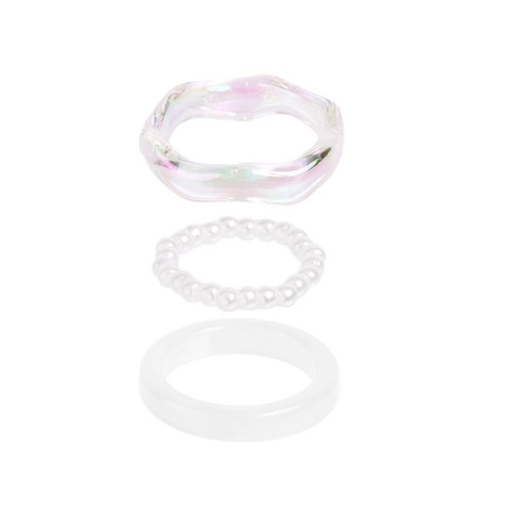 マーブル×オーロラ×パールリングセット【3本セット 指輪】 | LUPIS | 詳細画像10 