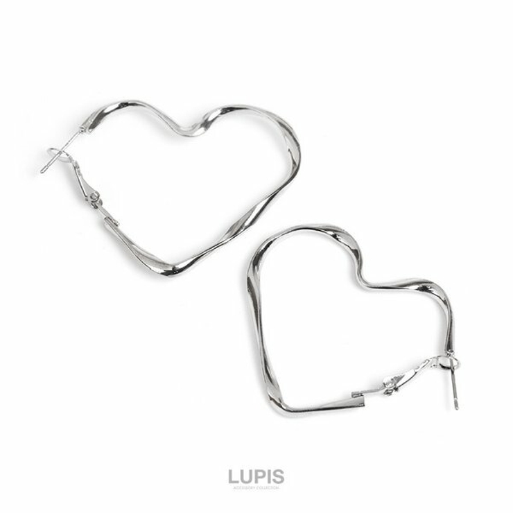 ねじれハートフープピアス【S925ポスト】 | LUPIS | 詳細画像2 