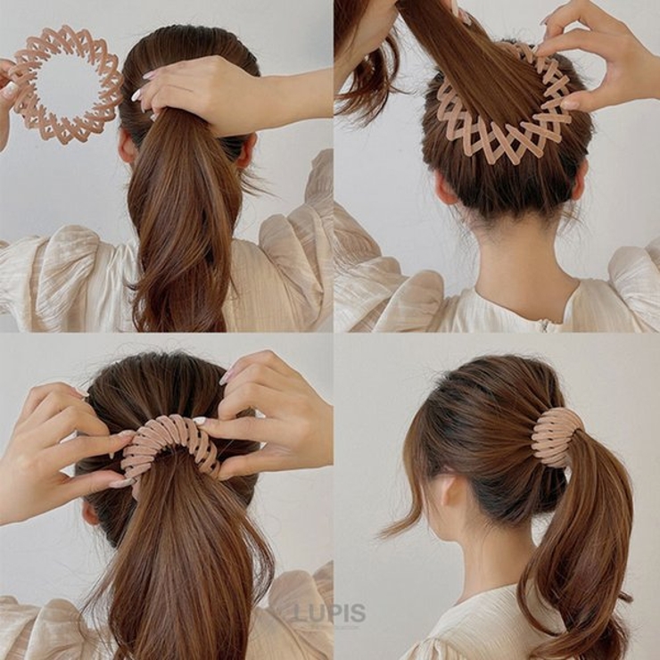 ベロア風ポニーリング【ヘアアクセサリー】[品番：LPSA0004878