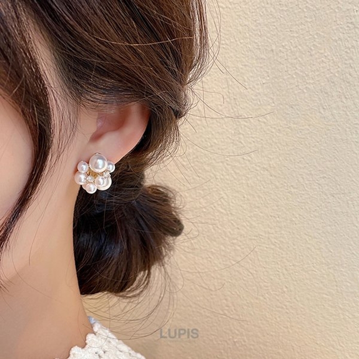 つぶつぶパールピアス【S925ポスト】 | LUPIS | 詳細画像4 