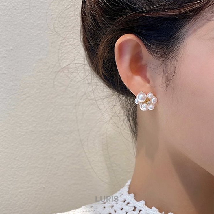つぶつぶパールピアス【S925ポスト】 | LUPIS | 詳細画像6 