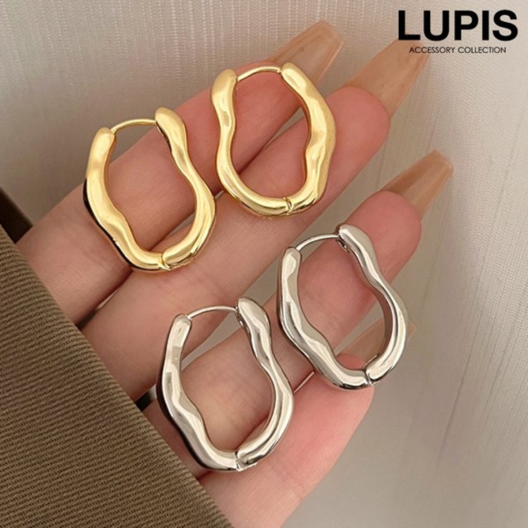 ニュアンスメタルフープピアス | LUPIS | 詳細画像1 