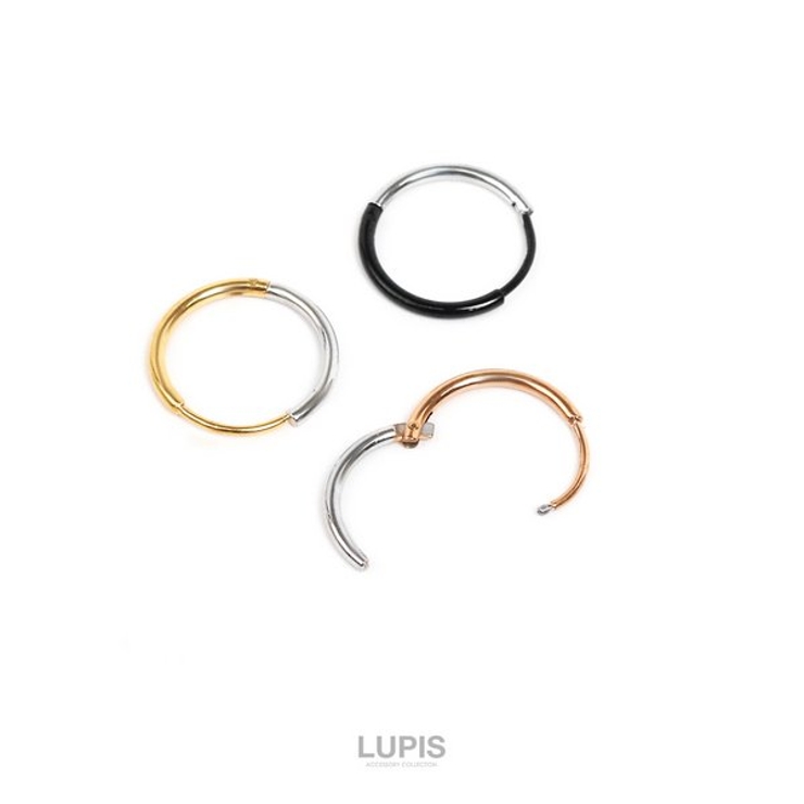 ≪1個入/片耳用≫バイカラーワンタッチフープピアス | LUPIS | 詳細画像9 