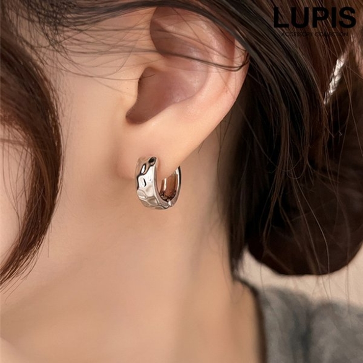 ワンタッチメタルフープピアス | LUPIS | 詳細画像1 