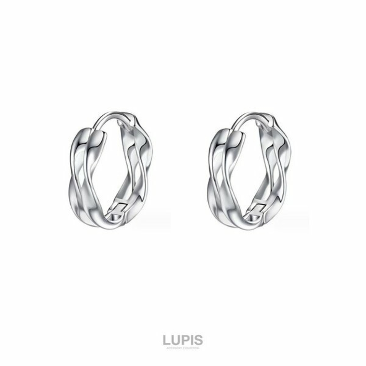 ダブルツイストラインフープピアス | LUPIS | 詳細画像3 