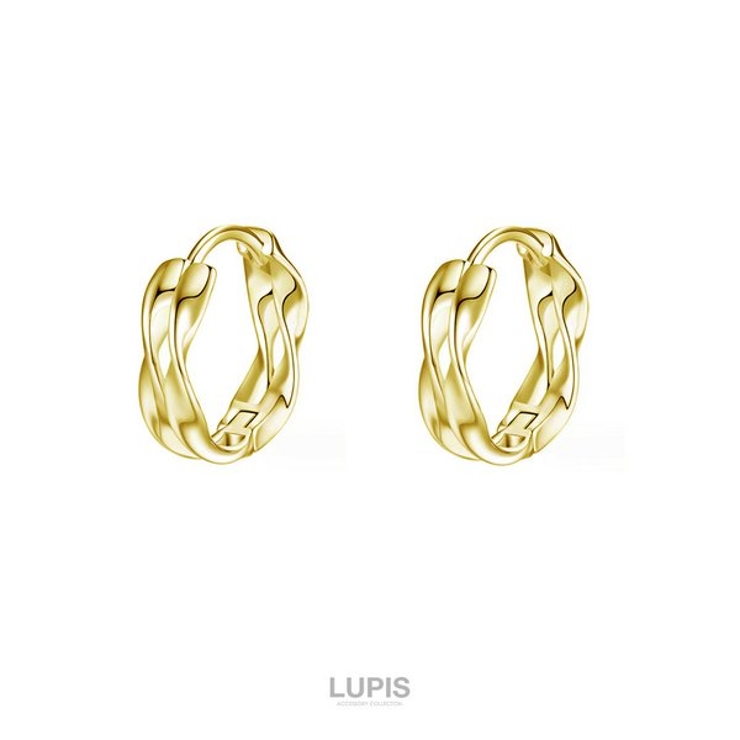 ダブルツイストラインフープピアス | LUPIS | 詳細画像4 