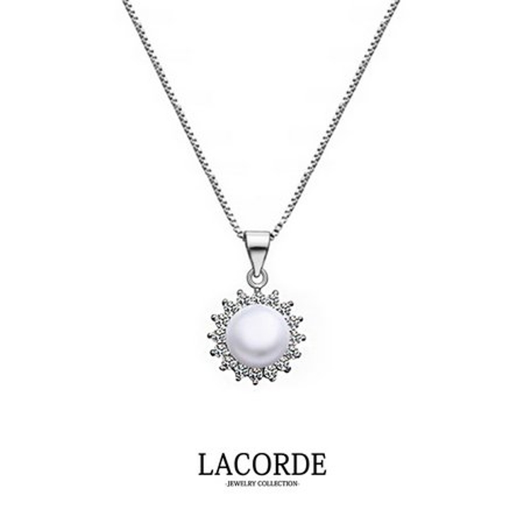 パールキュービックジルコニアネックレス【LACORDE】 | LACORDE  | 詳細画像1 