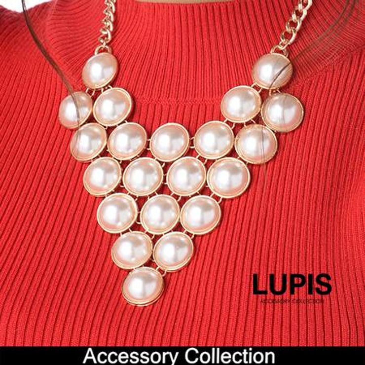 バブリーパールビジューネックレス 品番 Lpsa Lupis ルピス のレディースファッション通販 Shoplist ショップリスト
