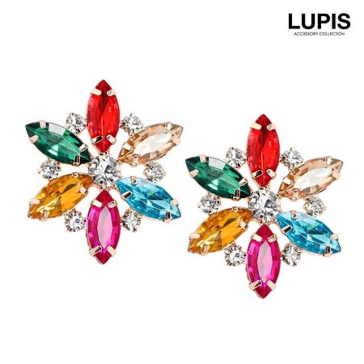 フラワービジューピアス 【ピアス アクセサリー | LUPIS | 詳細画像3 