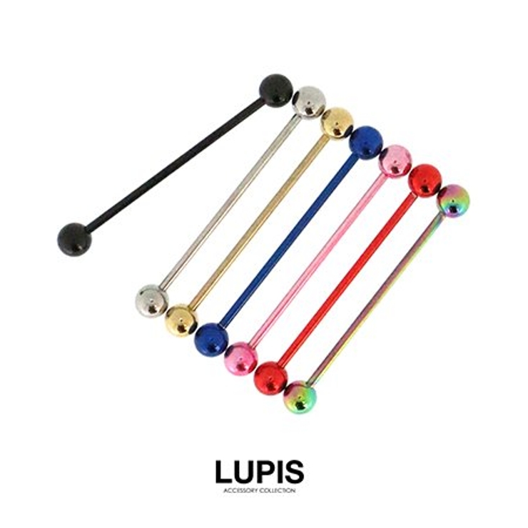 【14G】カラーロングストレートバーベルボディピアス | LUPIS | 詳細画像5 