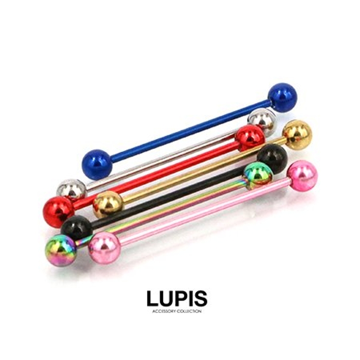 【14G】カラーロングストレートバーベルボディピアス | LUPIS | 詳細画像6 