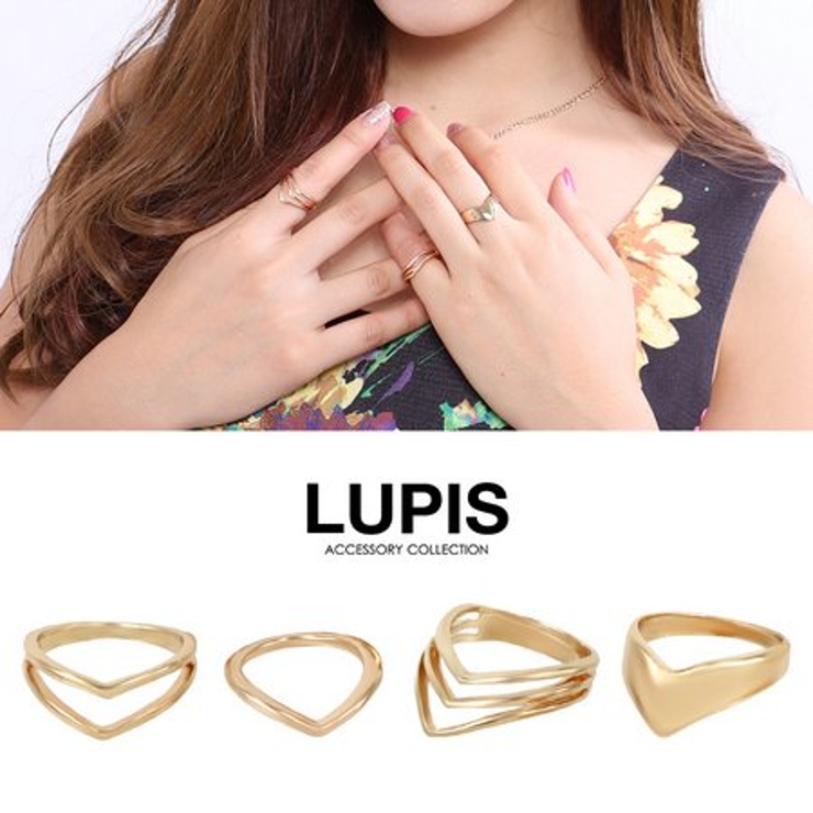 ポインテッドピンキーファランジリングセット 品番 Lpsa Lupis ルピス のレディースファッション通販 Shoplist ショップリスト