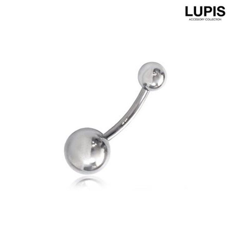 スタンダードシルバーバナナバーベルボディピアス へそピアス | LUPIS | 詳細画像2 