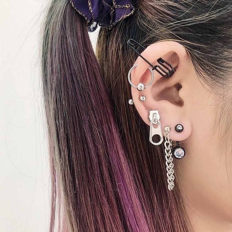 ブラックジュエルバナナバーベルボディピアス へそピアス | LUPIS | 詳細画像5 