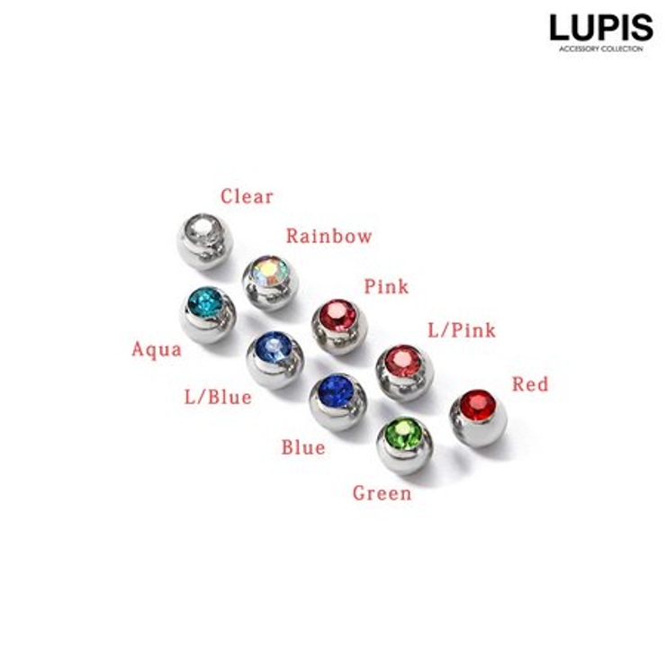 【14G】カラージュエルシルバーボールキャッチ | LUPIS | 詳細画像2 