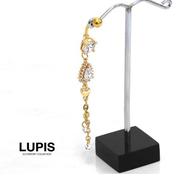 ラディアンスジュエルゴールドバナナバーベルボディピアス へそピアス ピアス | LUPIS | 詳細画像5 