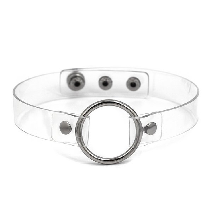 クリア | シルバーリングチョーカーネックレス | LUPIS