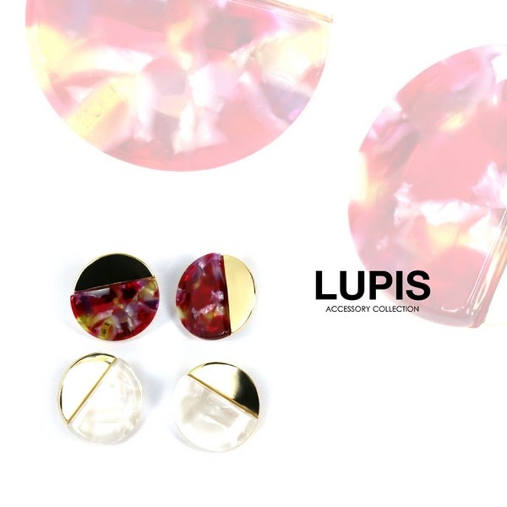 マーブル×ゴールドサークルイヤリング [品番：LPSA0002632]｜LUPIS（ルピス ）のレディースファッション通販｜SHOPLIST（ショップリスト）