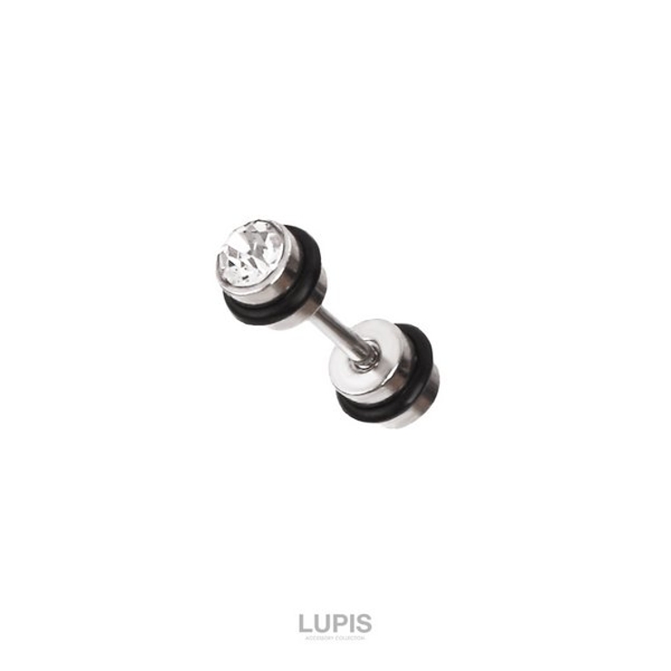 【18G 16G】ダンベルストーンストレートバーベルボディピアス 【サージカルス… | LUPIS | 詳細画像3 