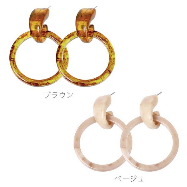 BIGサークルリングマーブルピアス  | LUPIS | 詳細画像7 