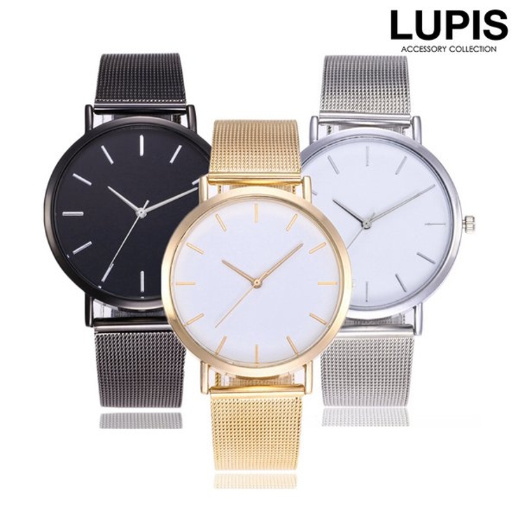 メッシュベルトシンプルビッグフェイスウォッチ 腕時計 | LUPIS | 詳細画像1 