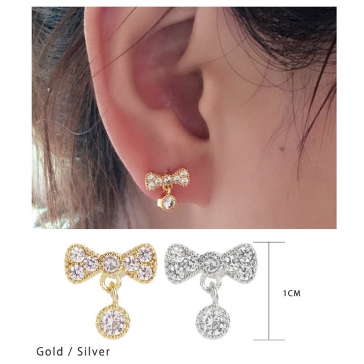 【20G】リボンジュエルストレートバーベルボディピアス | LUPIS | 詳細画像2 