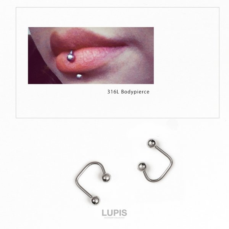 【16G】リップフープバーベルボディピアス≪1個入り≫ 【サージカルステンレス … | LUPIS | 詳細画像2 