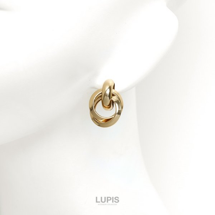 ツインリングメタルピアス【ピアス レディース ツイスト | LUPIS | 詳細画像6 