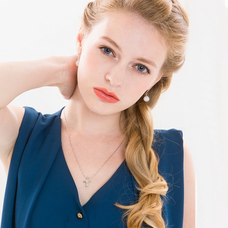 キュービックジルコニアシルバーデザインネックレス【LACORDE】 | LACORDE  | 詳細画像2 