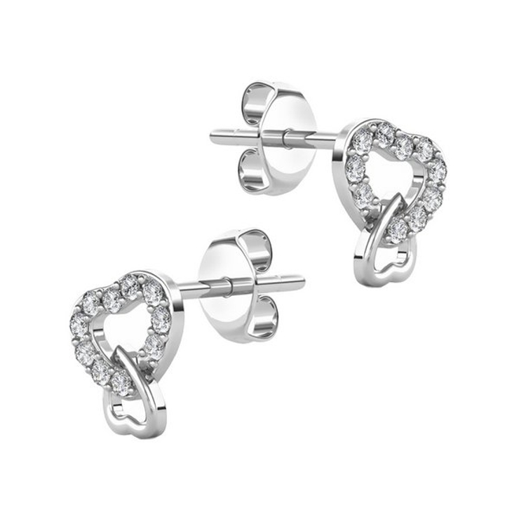 2連ハートキュービックデザインピアス【LACORDE】 | LACORDE  | 詳細画像5 