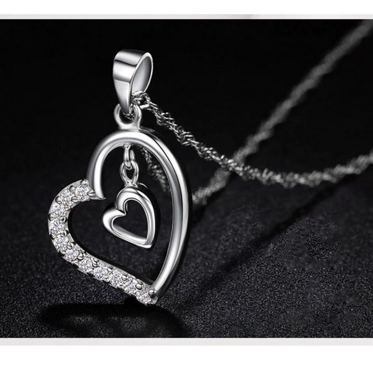 2連ハートキュービックネックレス【LACORDE】 | LACORDE  | 詳細画像3 