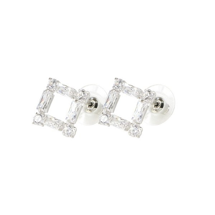 スクエアビジューカットピアス【LACORDE】 | LACORDE  | 詳細画像2 