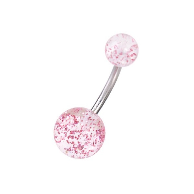 【14G】グリッターボールバナナバーベルボディピアス へそピアス 【サージカルス… | LUPIS | 詳細画像5 