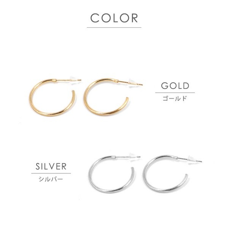 シンプルハーフフープピアス | LUPIS | 詳細画像2 